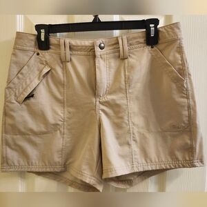 Willit Women's Outdoor Hiking Shorts Tan Stretch Quick Dry Size 8
